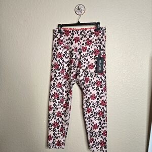 Wildfox Animal Floral Print High Rise Leggings NWT